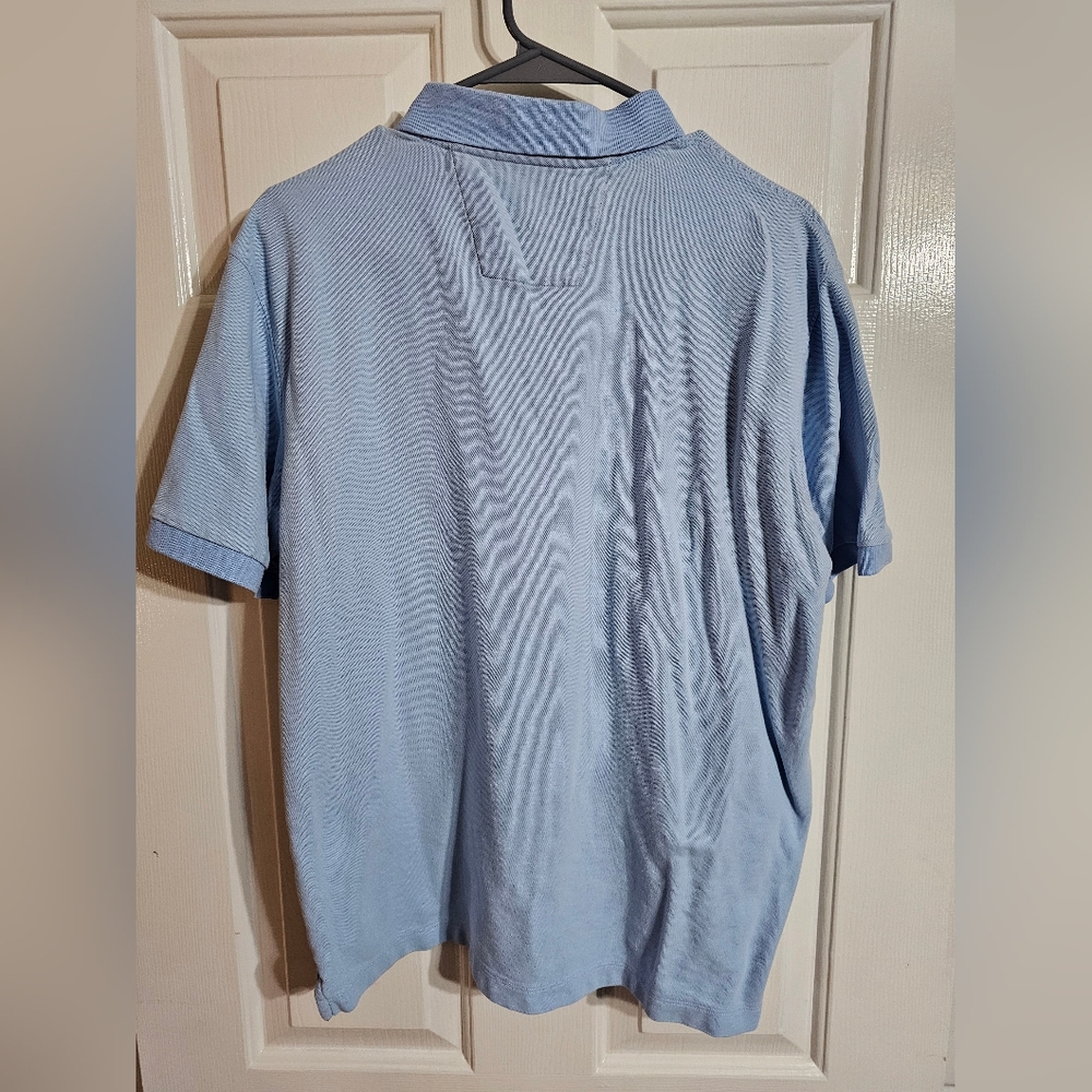 Nautica Blue Polo Shirt Mens Medium Classic Fit Logo Deckwear Preppy Cotton - Picture 3 of 6